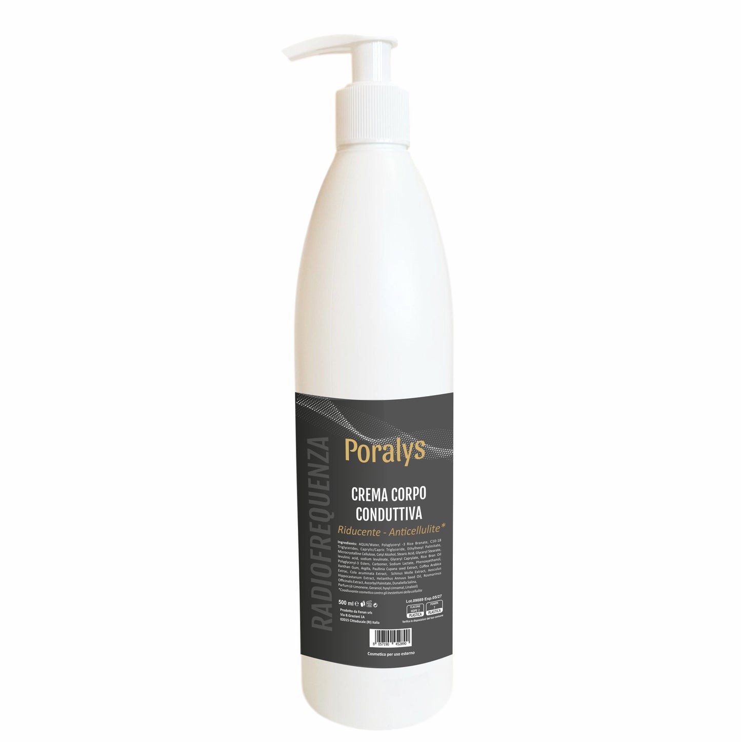 Crema corpo Conduttiva RIDUCENTE ANTICELLULITE PROFESSIONALE