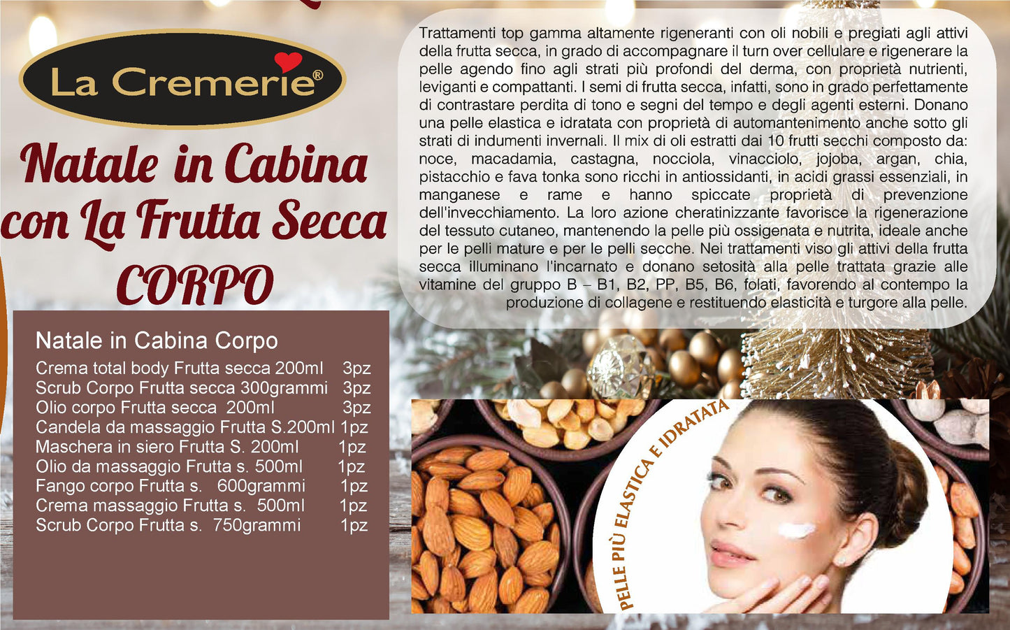 Natale in Cabina Corpo Trattamento Completo Frutta secca