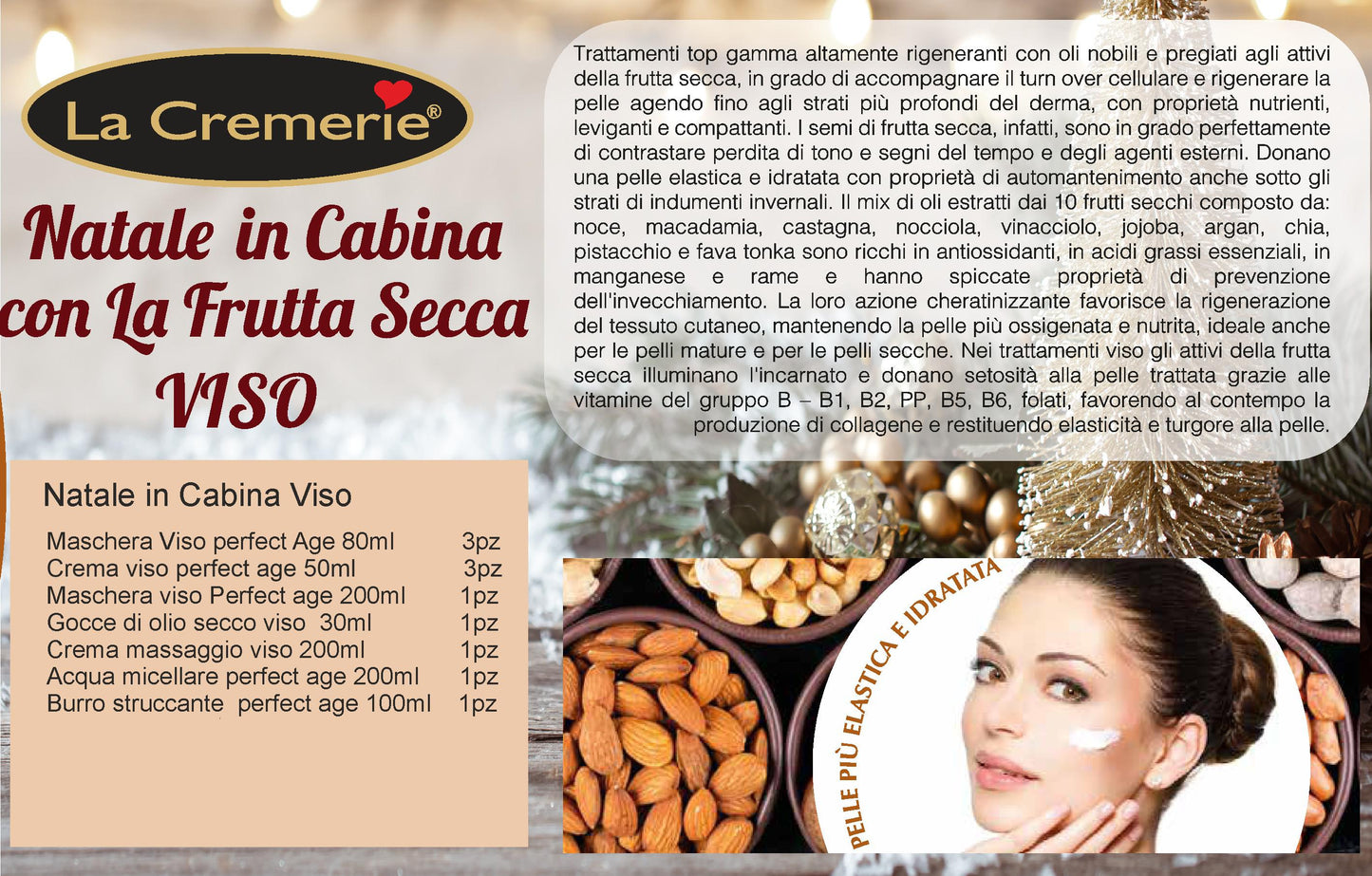 Natale in Cabina Viso Trattamento Completo Frutta secca