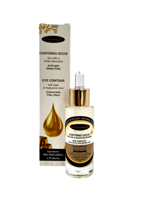 Contorno occhi Oro 24k & Acido Ialuronico 30ml