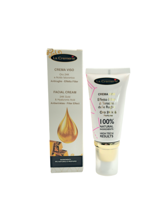 Crema viso oro 24k e Acido Ialuronico 50ml
