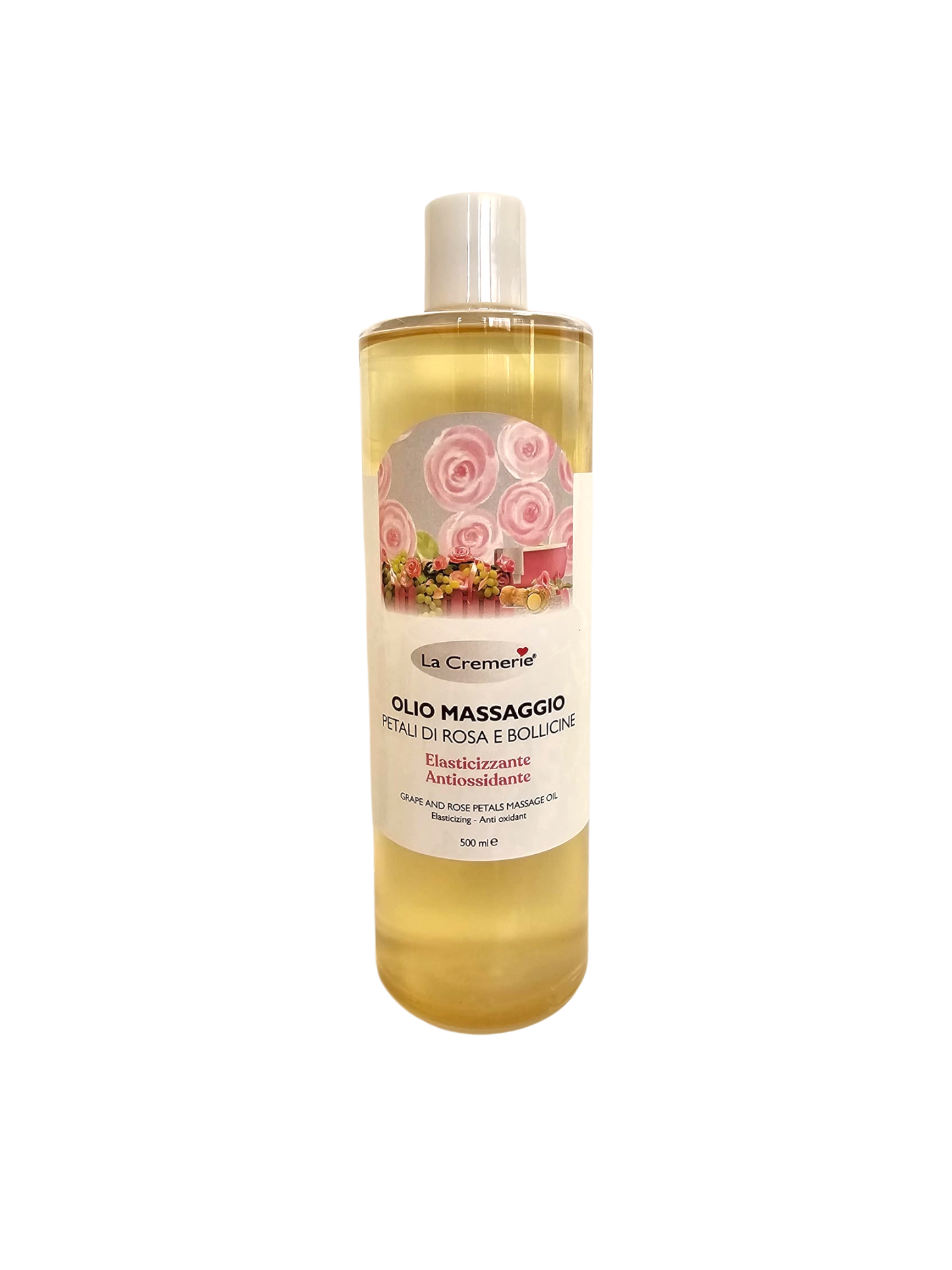 Olio massaggio bollicine & Petali di rosa | 500 ml