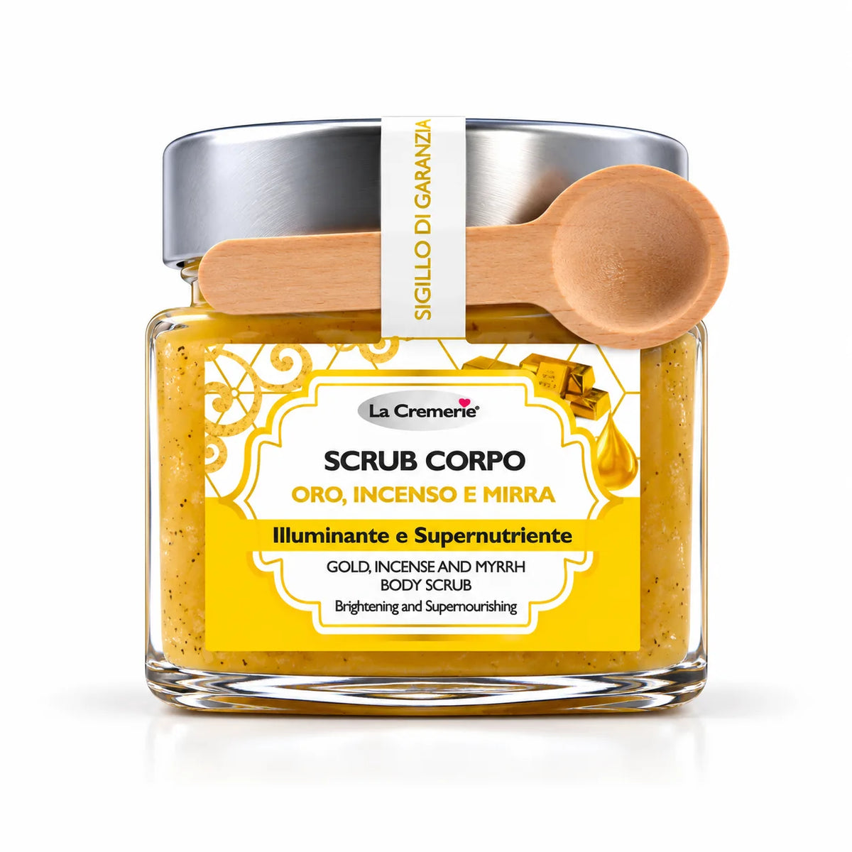 Scrub corpo Oro 24K & Acido Ialuronico esfoliante snellente effetto lifting | 300 g