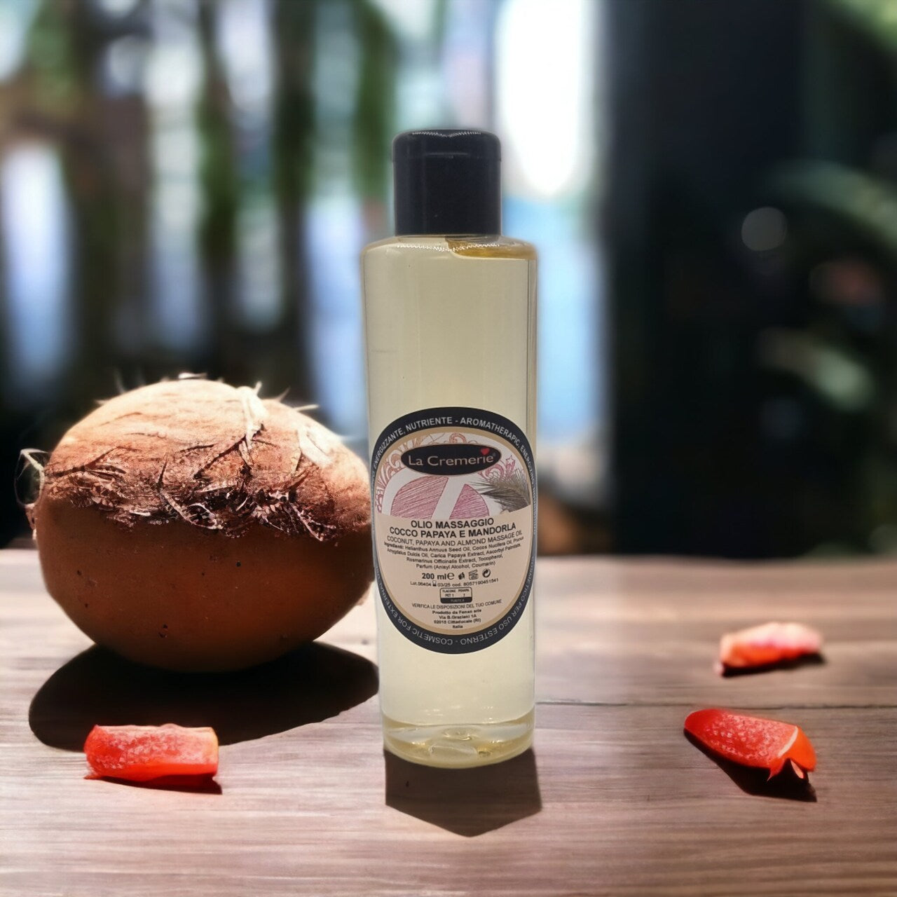 Olio massaggio Cocco, Papaya & Mandorla 200 ml