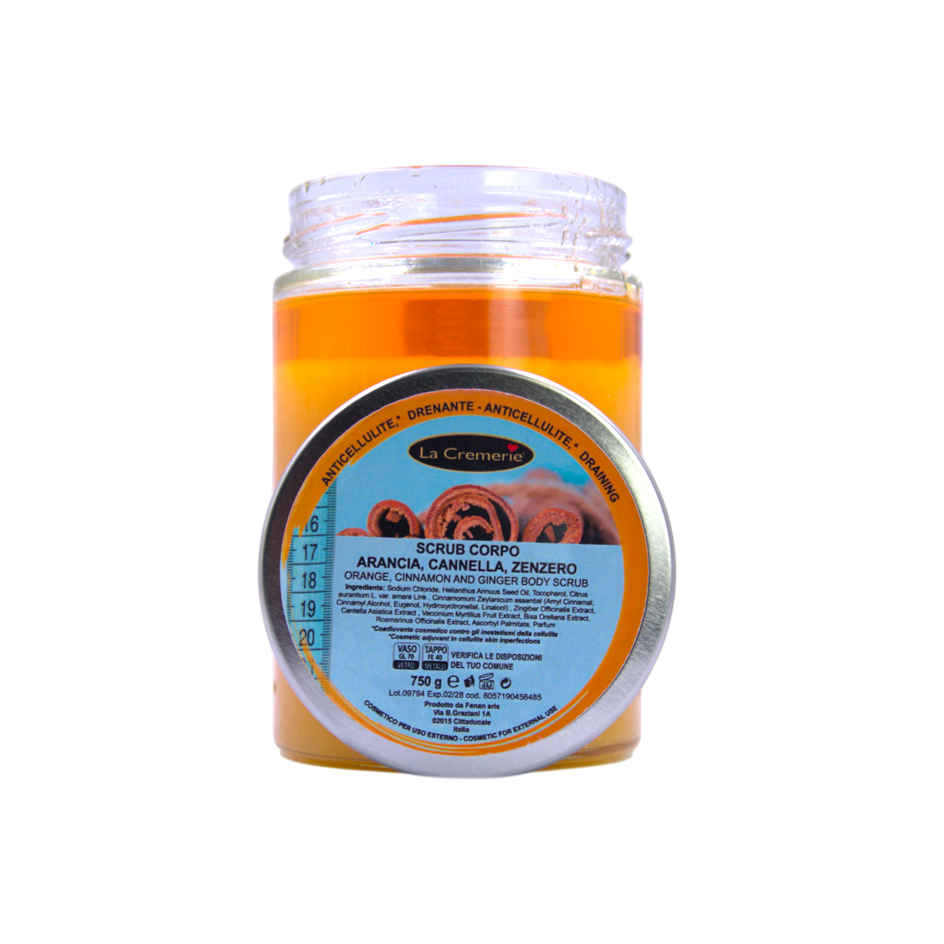 Scrub corpo Arancia Cannella & Zenzero 750 g