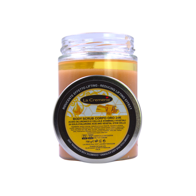 Scrub corpo Oro 24k Acido ialuronico 750g