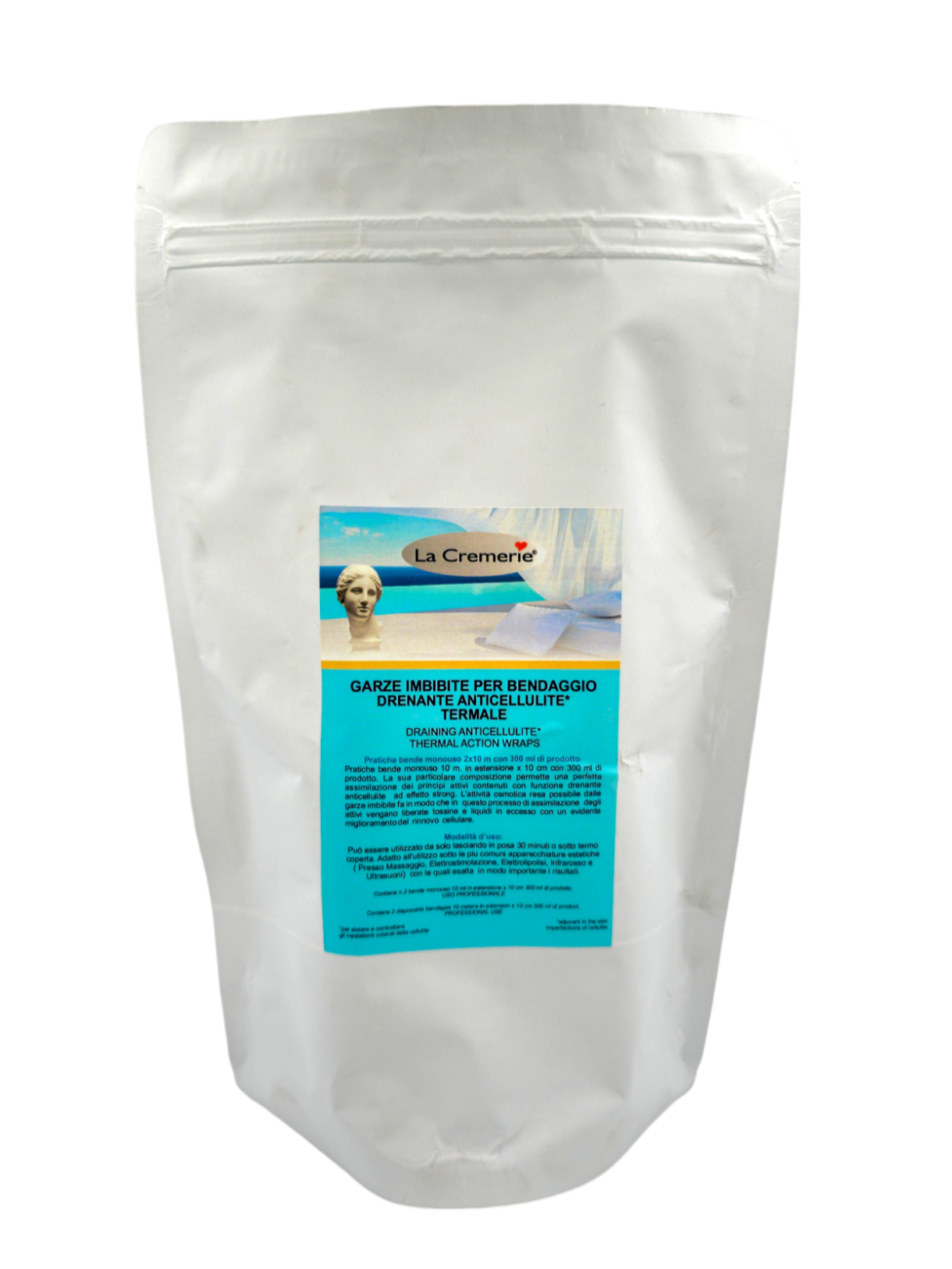 Bendaggio drenante Corpo termale in Garze 2x10metri 250ml