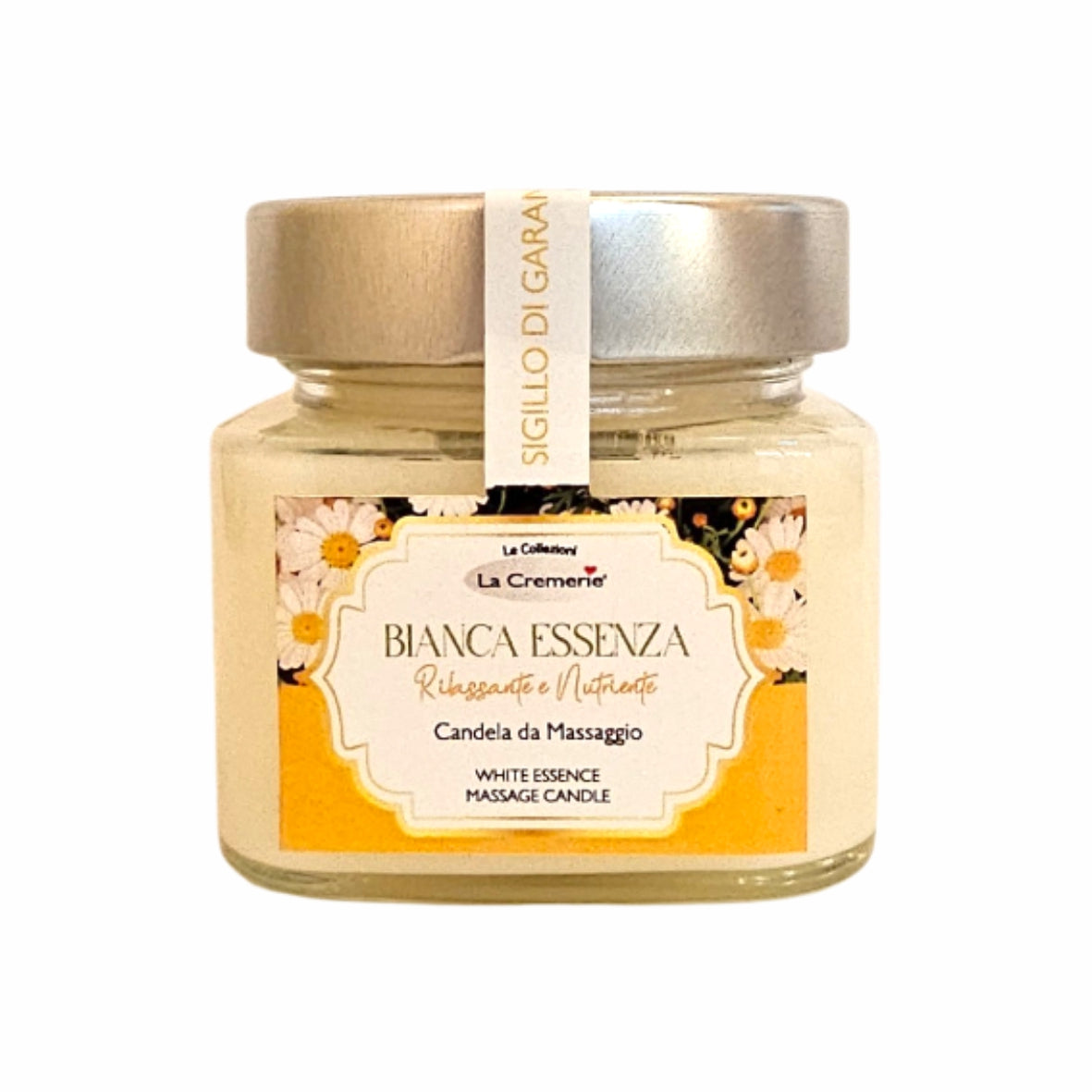Candela da massaggio Bianca essenza 200ml