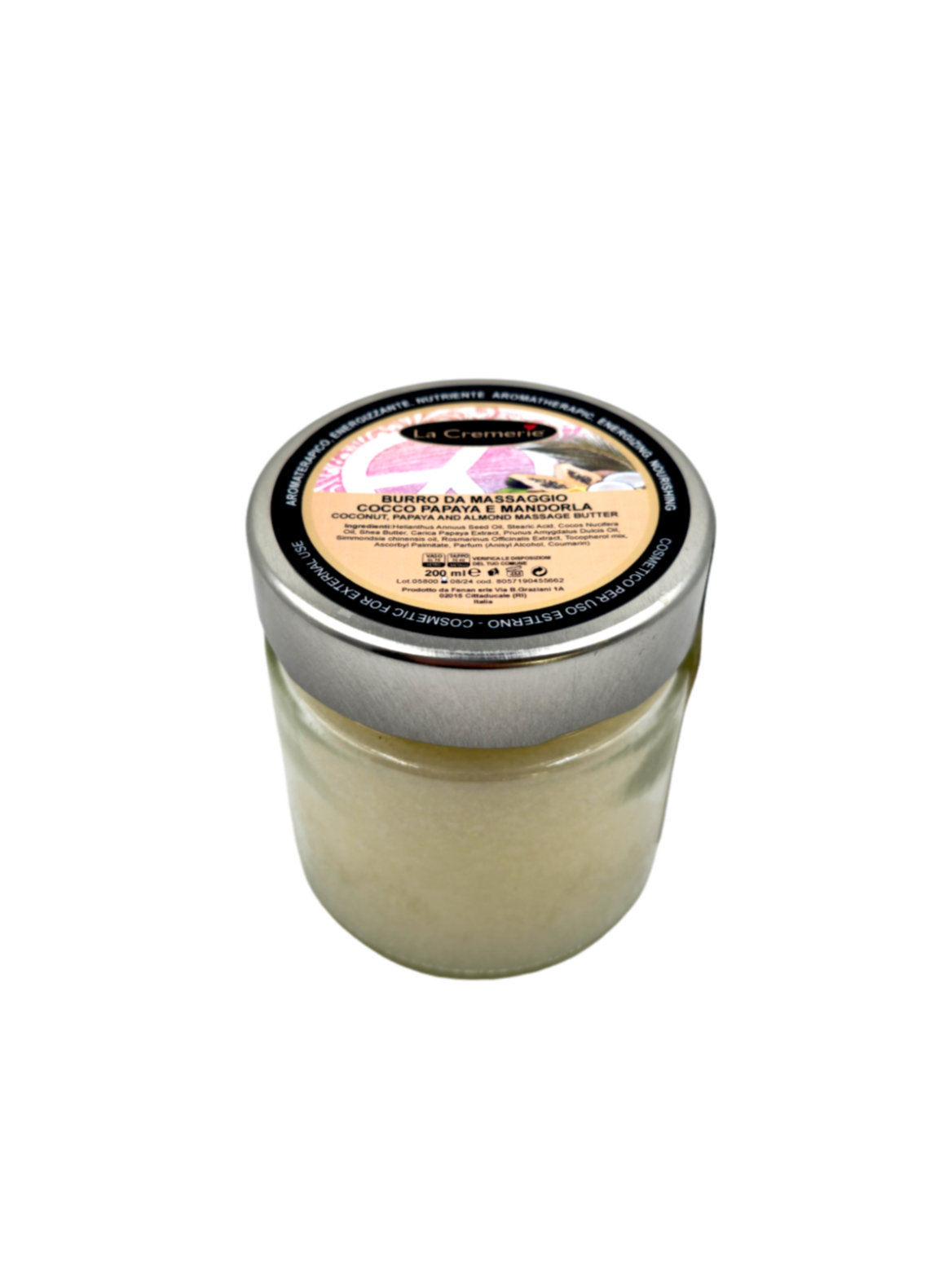 Burro da massaggio Cocco, Papaya & Mandorla 200ml