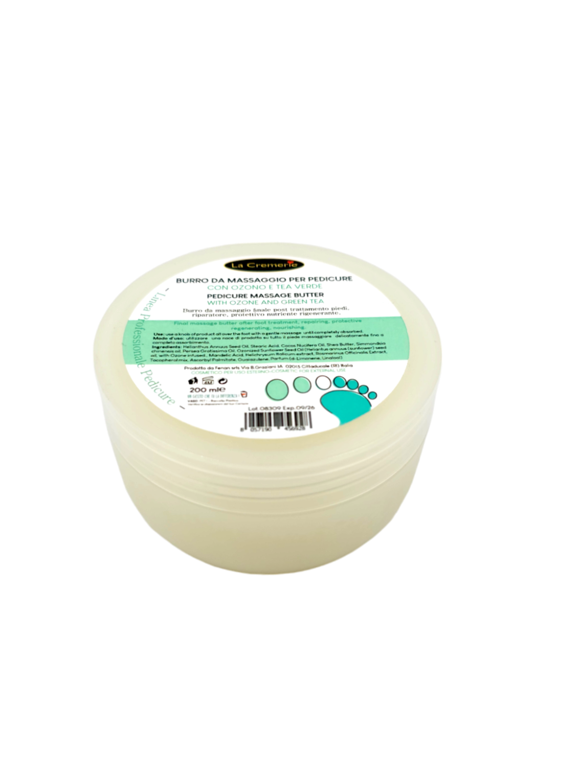 Burro da massaggio post trattamento piedi 200ml