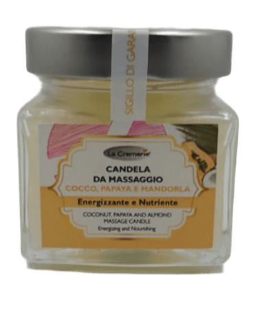 Candela da massaggio cocco papaya e mandorla 200ml