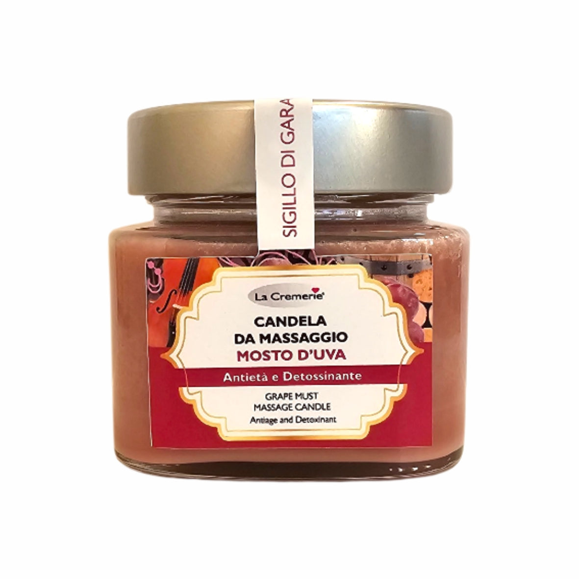 Candela massaggio corpo Mosto d’Uva nutriente illuminante effetto vellutato | 200 ml