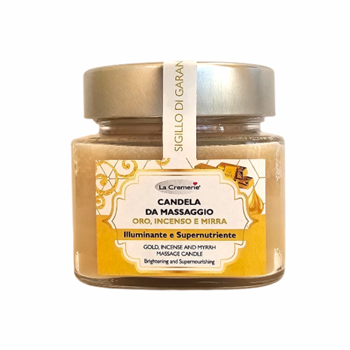 Candela da massaggio oro incenso e mirra 200ml