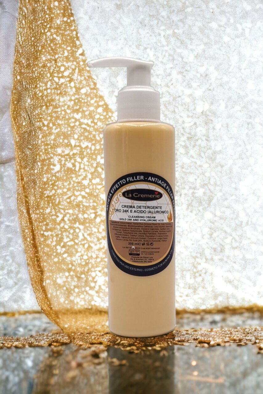 Crema detergente Oro 24k & Acido ialuronico 200ml