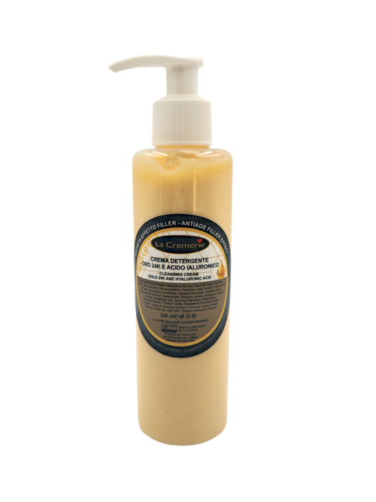 Crema detergente Oro 24k & Acido ialuronico 200ml