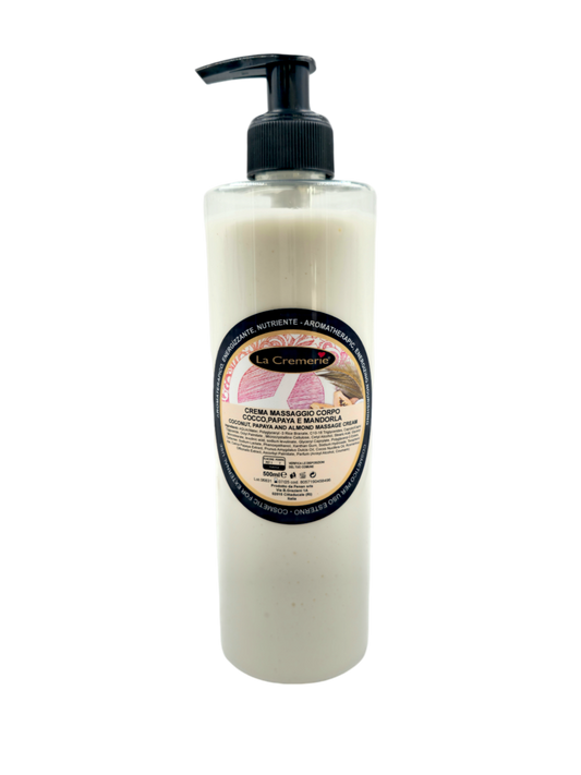 Crema massaggio Cocco, papaya & mandorla 500 ml