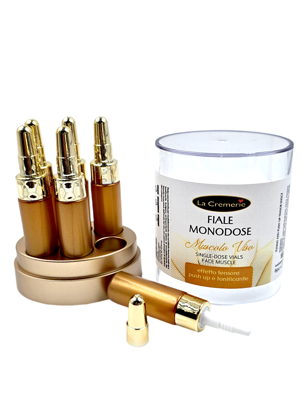Fiale Muscolo Viso oro 24k 6pz x 5ml