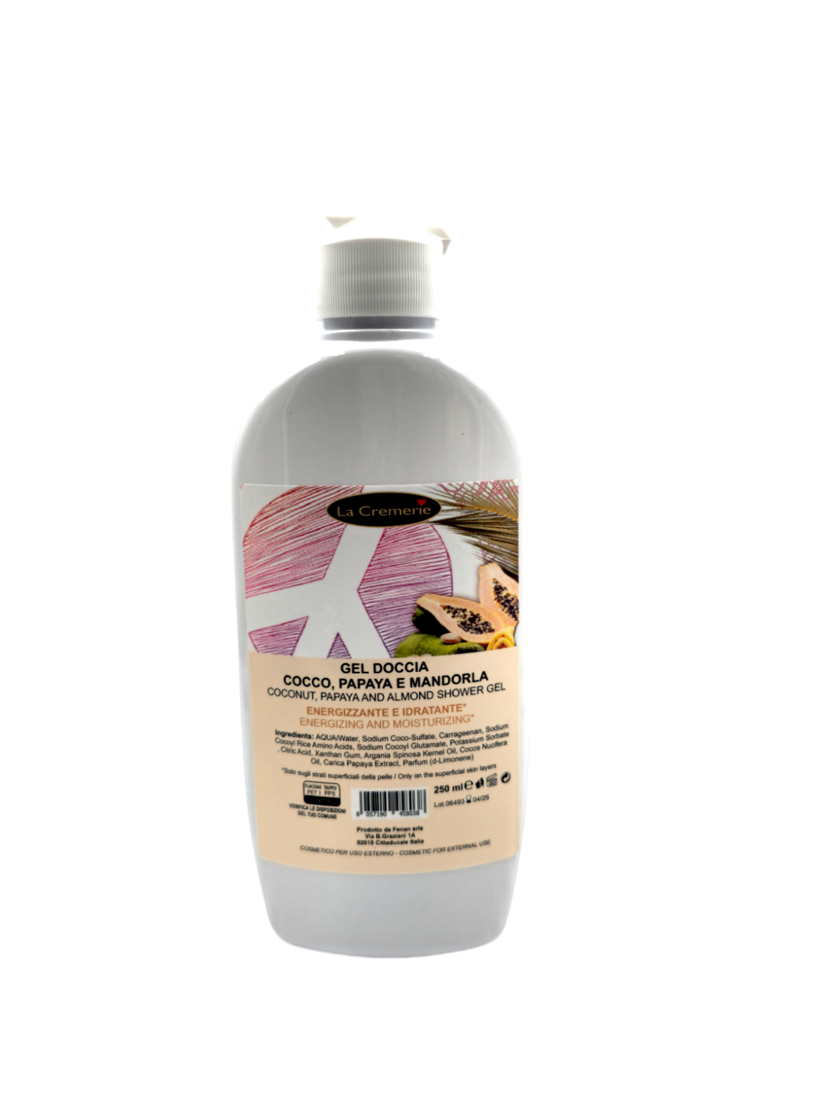 Gel doccia cocco papaya e mandorla 250ml