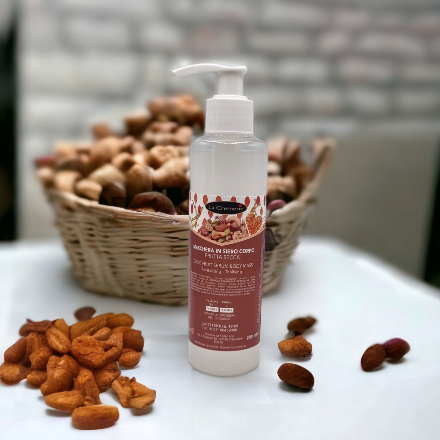 Maschera in siero corpo Frutta secca 200ml