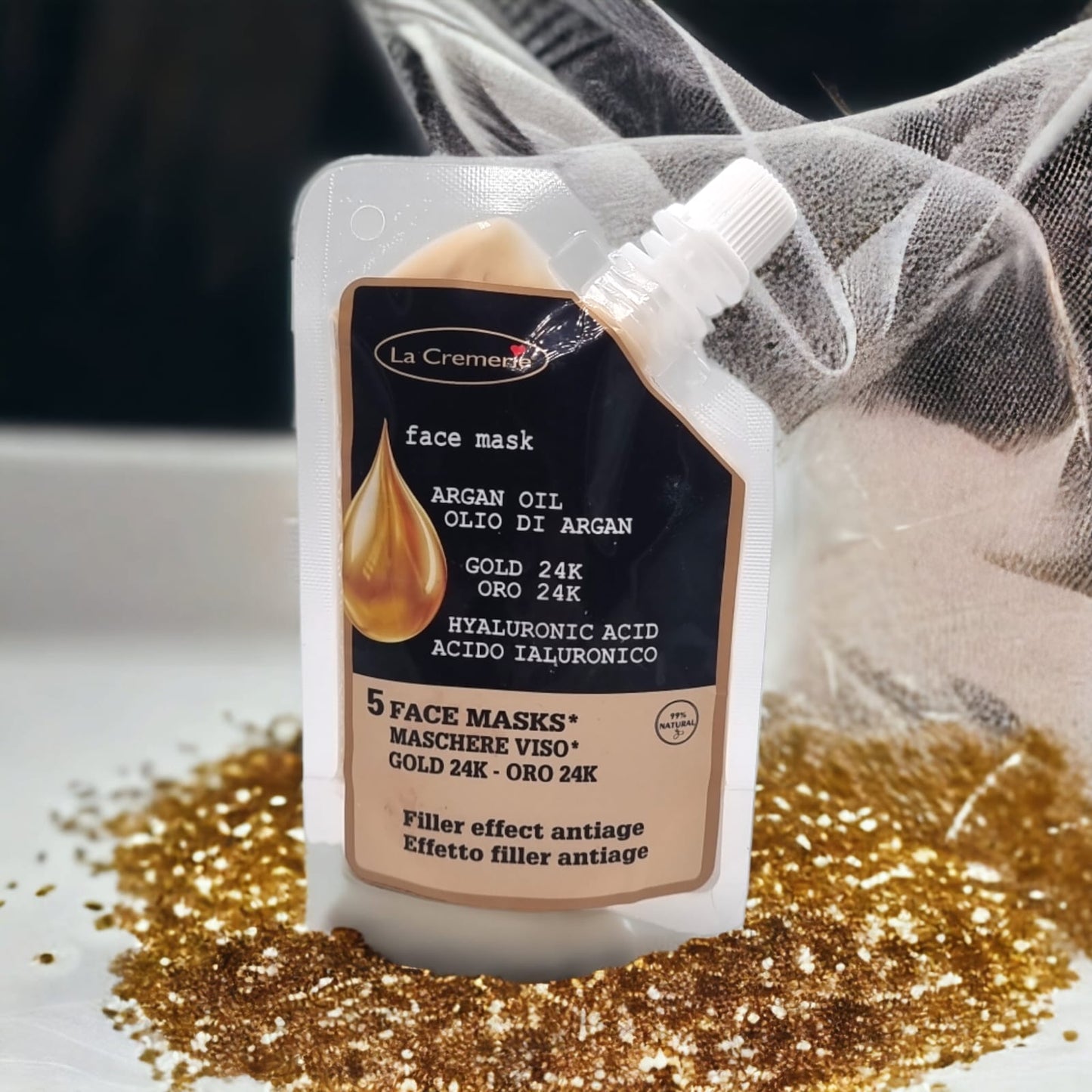 Maschera Viso oro 24k 80ml