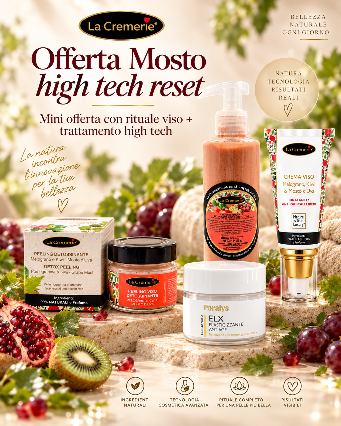 Vendemmia Reset Viso – Rituale Mosto d’Uva + Poralys