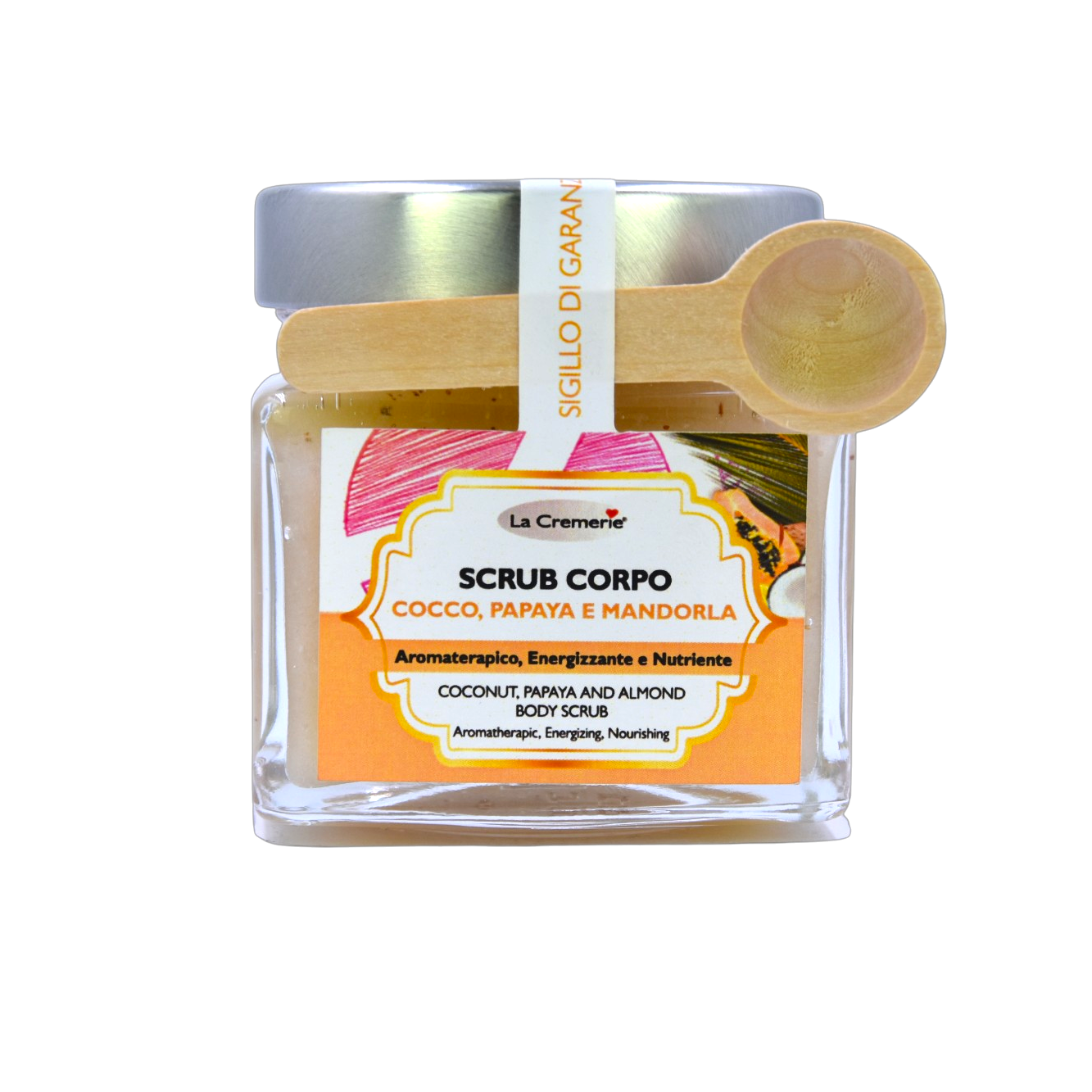 Scrub corpo Cocco, Papaya & Mandorla esfoliante nutriente illuminante | 300 g