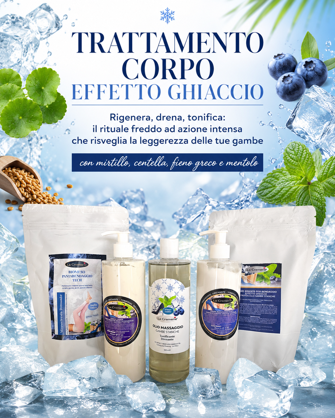 Trattamento corpo effetto freddo
