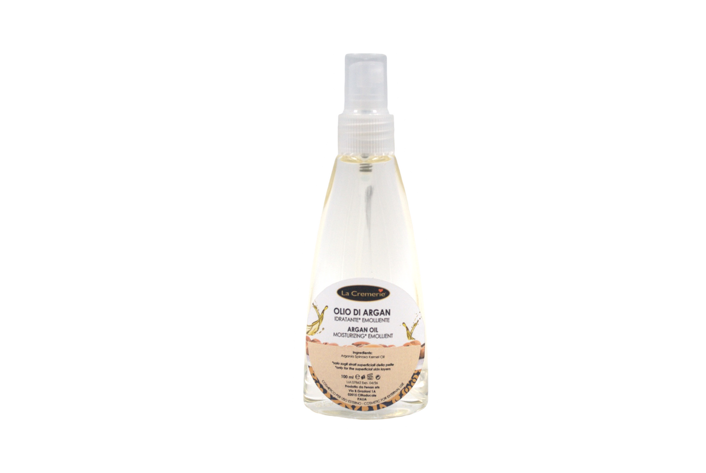 Olio di argan idratante emolliente 100ml