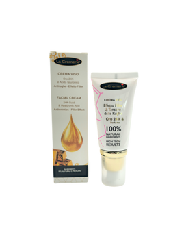 Crema viso oro 24k e Acido Ialuronico 50ml