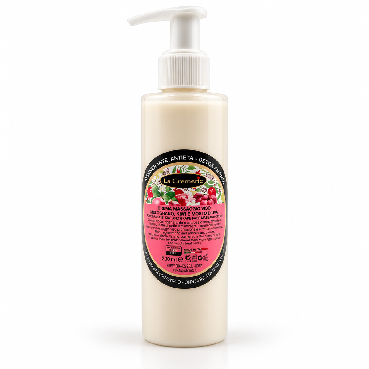 Crema massaggio viso Melograno, Kiwi e Mosto D'Uva 200ml