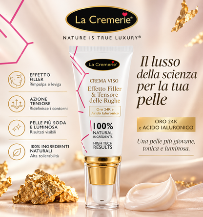 Crema Viso Oro 24K e Acido Ialuronico 50 ml