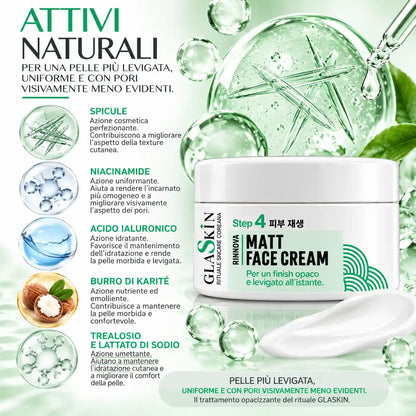GLASKIN Spicule Matt Face Cream – Crema Viso Opacizzante 50 ml
