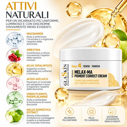 GLASKIN Bright Melax-ma Correct Cream – Crema Viso Uniformante 50 ml