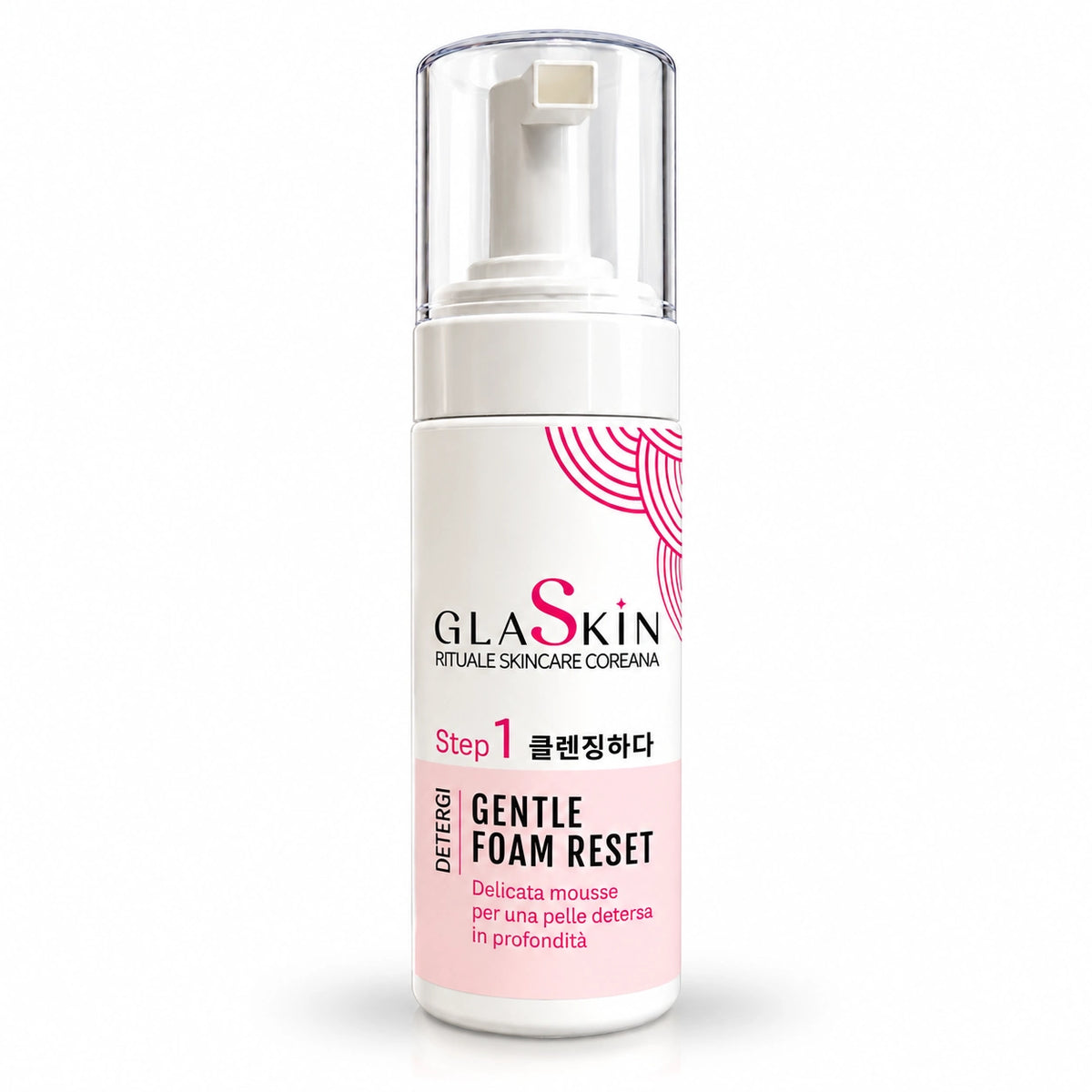 GLASKIN Gentle Foam Reset – Mousse Detergente Viso 150 ml