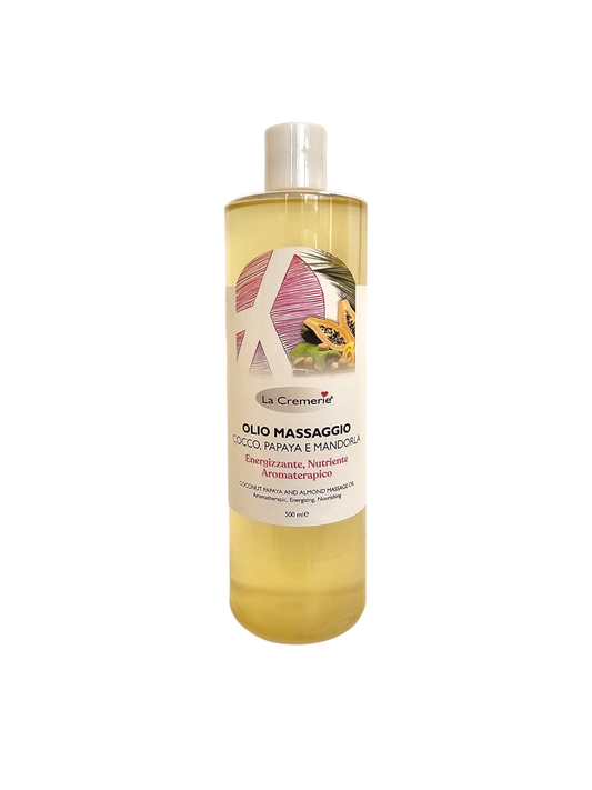 Olio massaggio Cocco, papaya & mandorla 500 ml