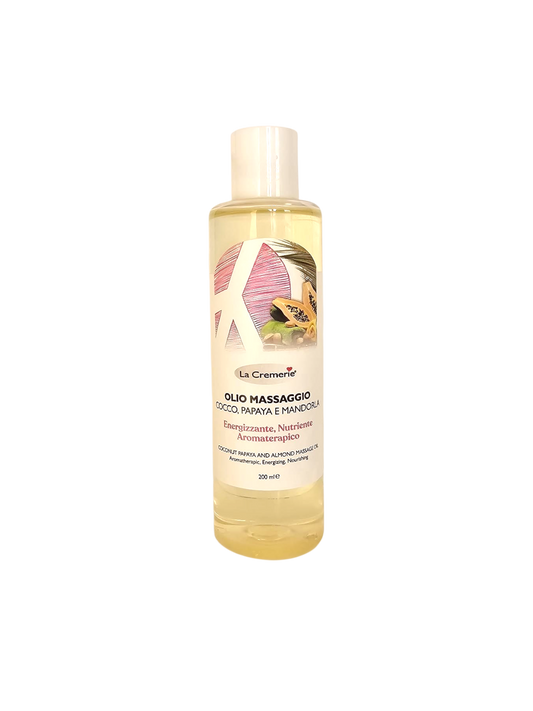 Olio massaggio Cocco, Papaya & Mandorla 200 ml