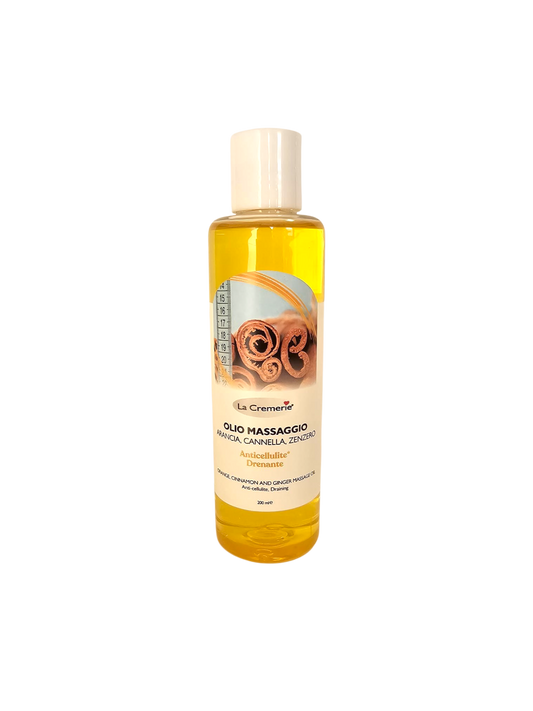 Olio Massaggio Arancia Cannella e Zenzero 200ml