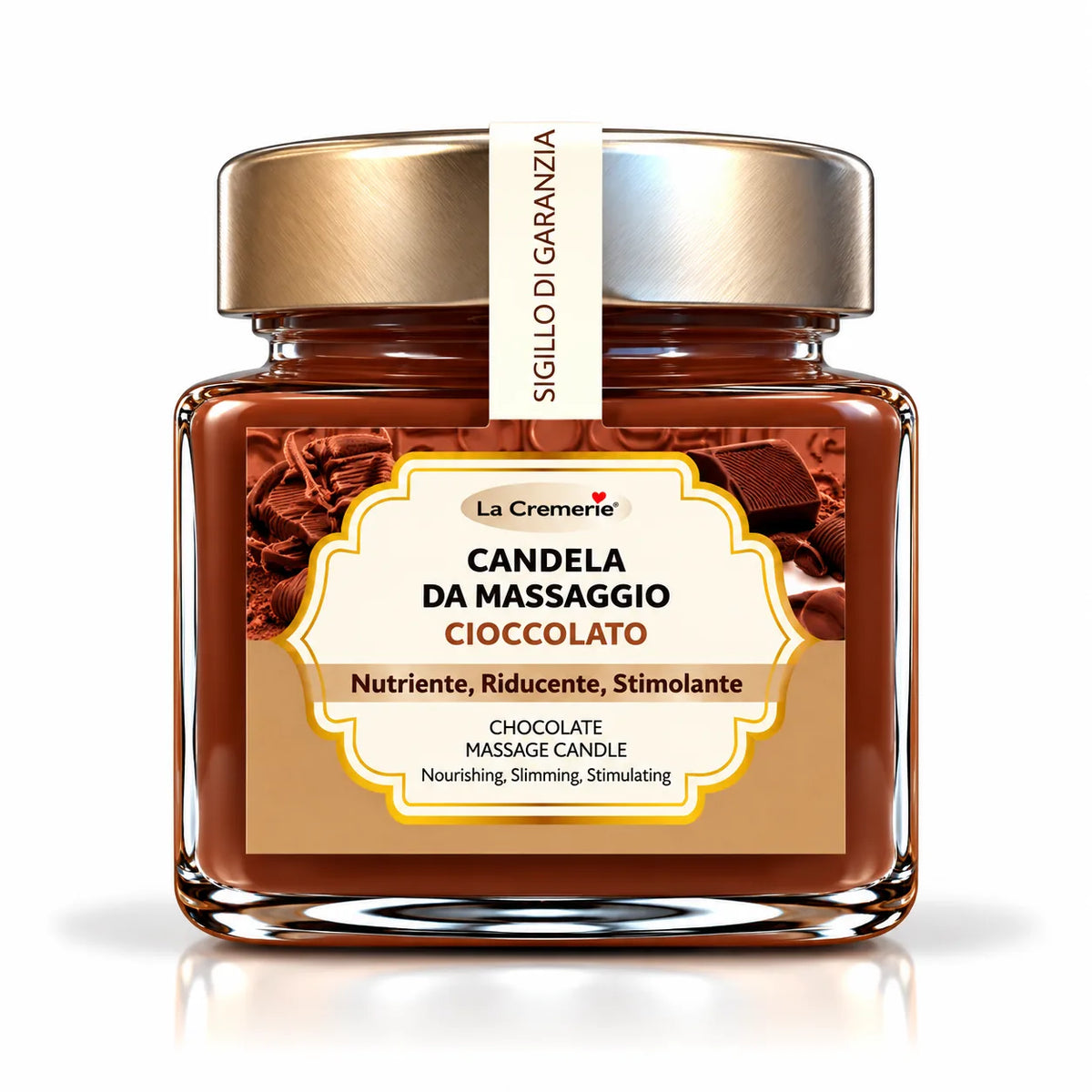 Candela da massaggio corpo Cioccolato nutriente avvolgente | 200 ml