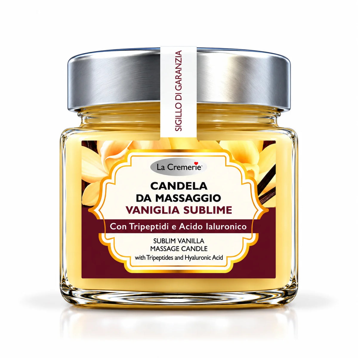 Candela da massaggio corpo Vaniglia Sublime nutriente aromaterapica | 200 ml