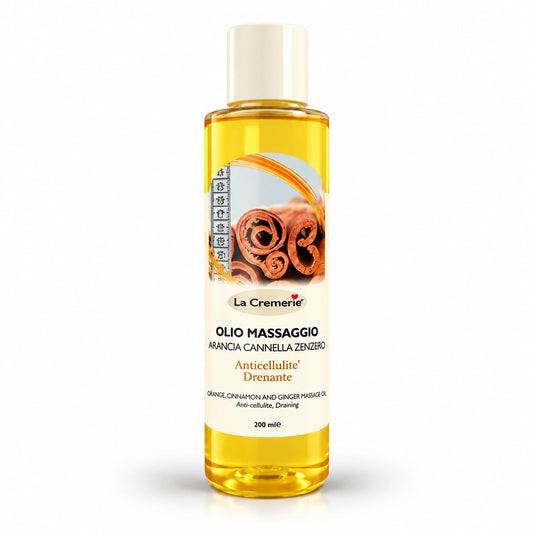 Olio Massaggio Arancia Cannella e Zenzero 200ml