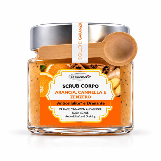 Scrub corpo Arancia, Cannella & Zenzero anticellulite drenante | 300 g