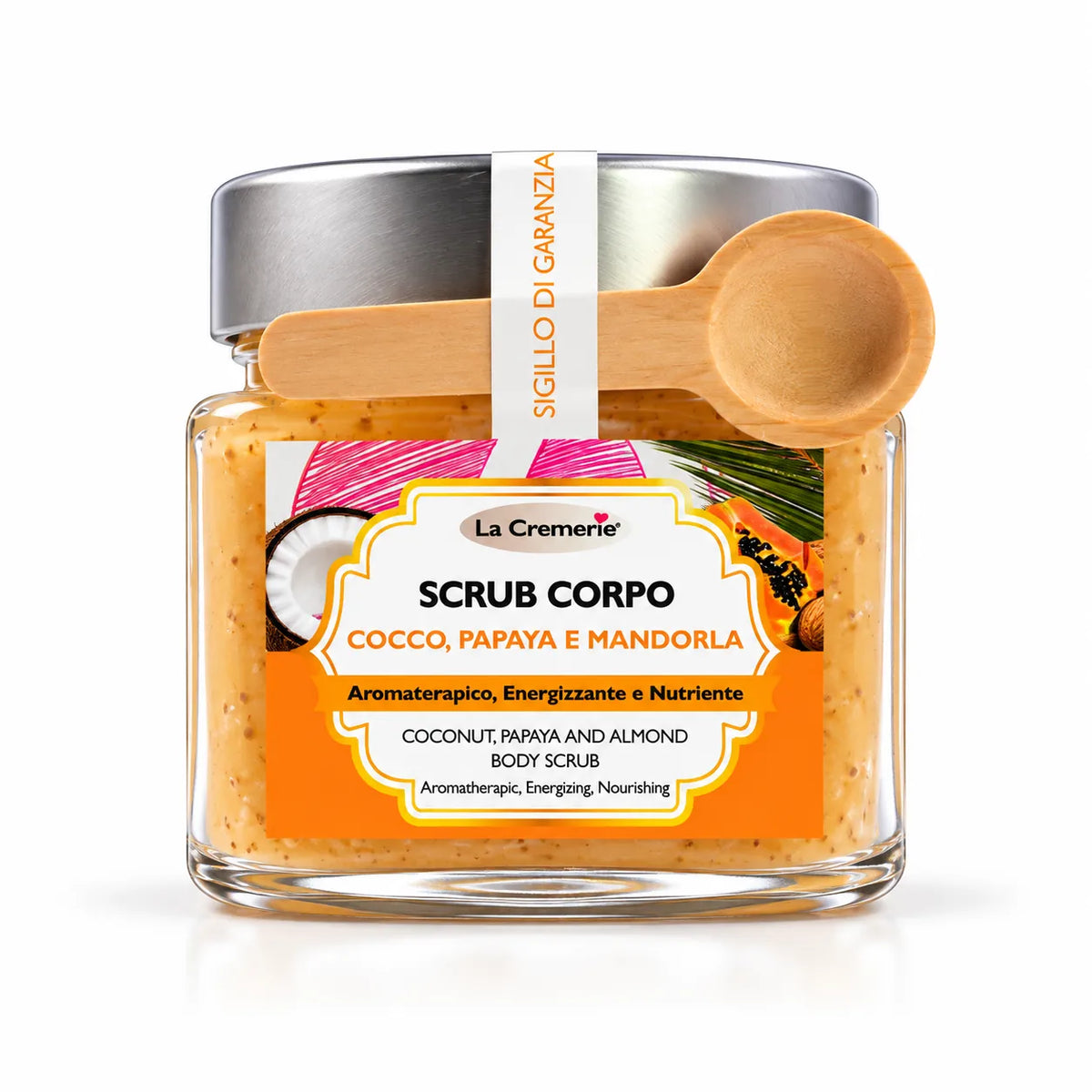 Scrub corpo Cocco, Papaya & Mandorla esfoliante nutriente illuminante | 300 g
