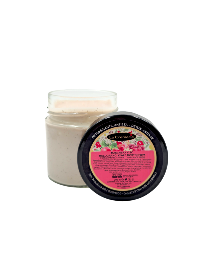 Maschera viso Melograno, Kiwi e Mosto d'uva 200ml