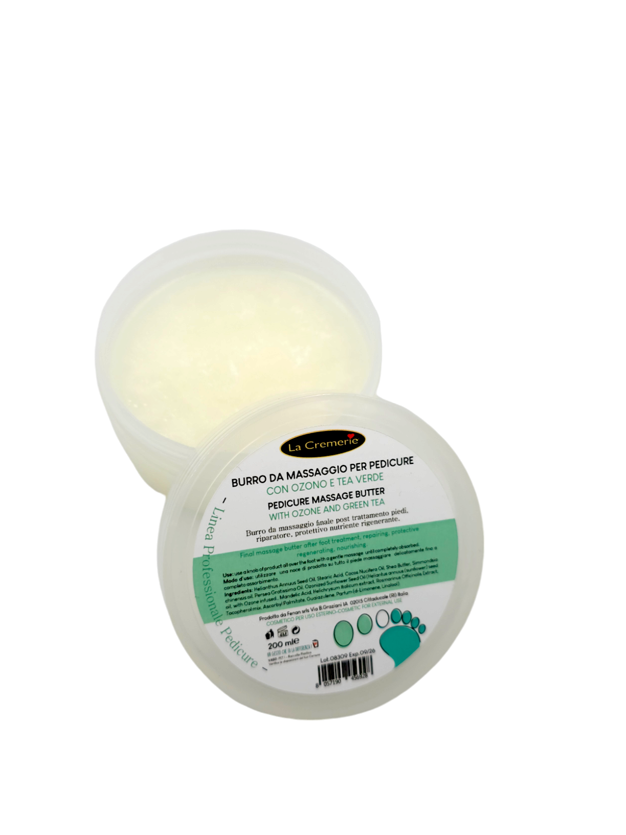 Burro da massaggio post trattamento piedi 200ml