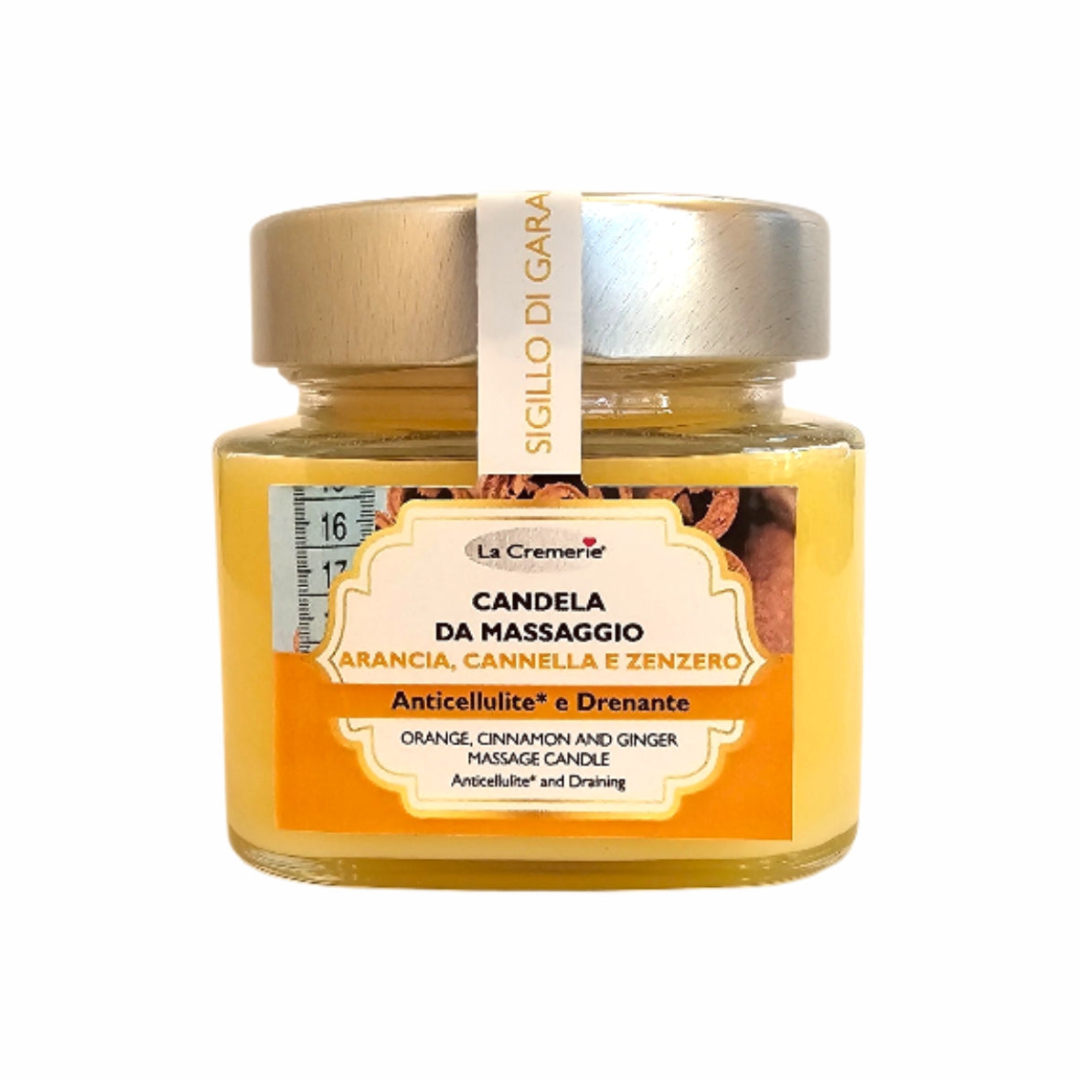 Candela da massaggio arancia cannella & zenzero 200ml