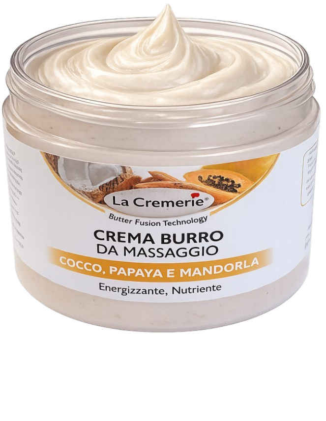 Crema burro da massaggio energizzante nutriente cocco papaya e mandorla 500ml
