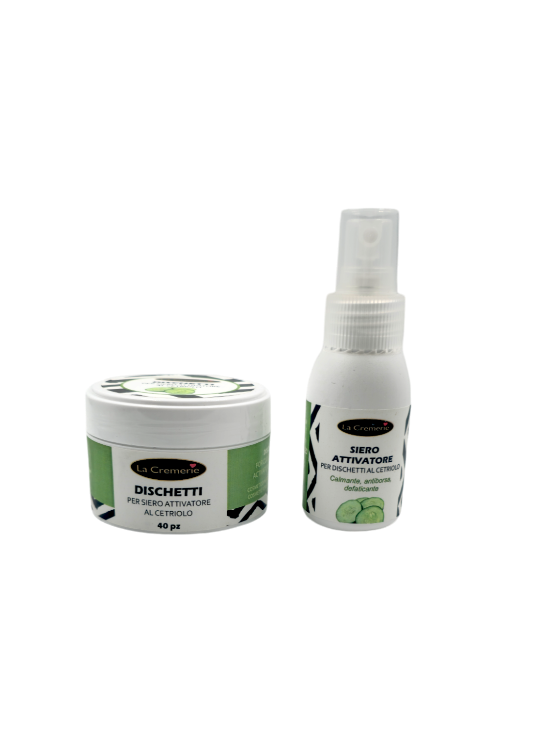 Dischetti al cetriolo 40pz & siero attivatore 50 ml