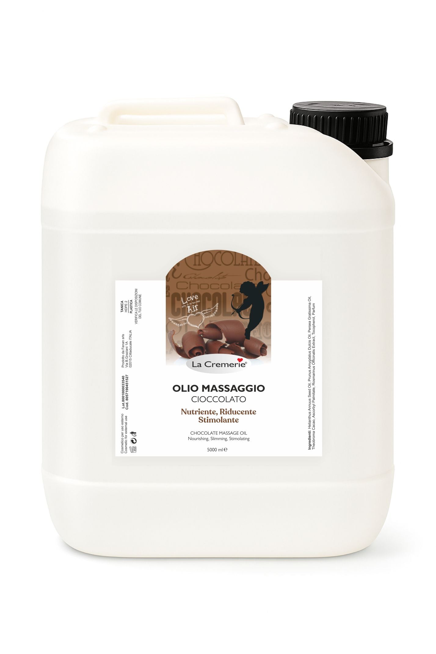 Tanica olio massaggio Cioccolato 5 litri