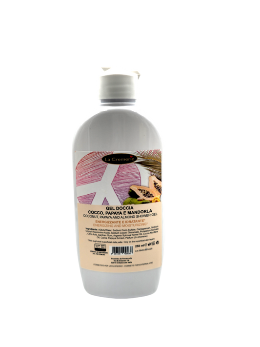 Gel doccia cocco papaya e mandorla 250ml