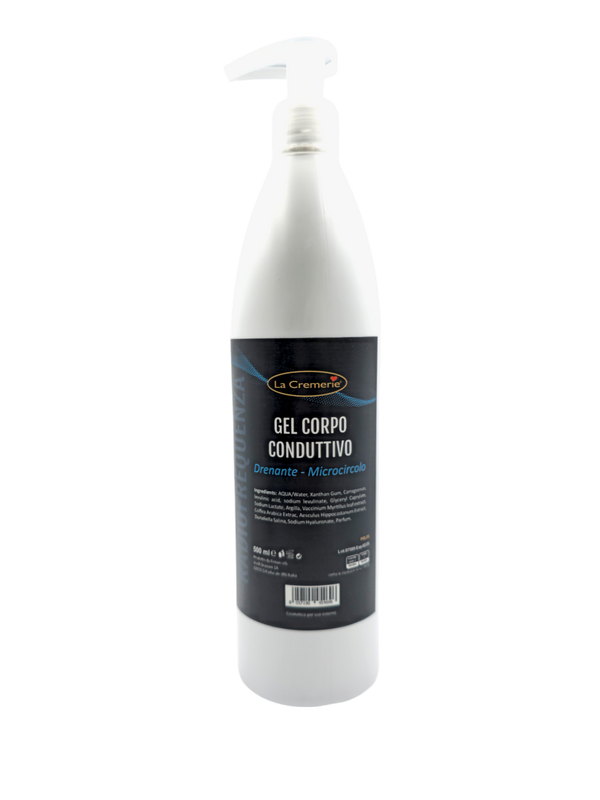 Gel corpo conduttivo drenante microcircolo per radiofrequenza 500ml